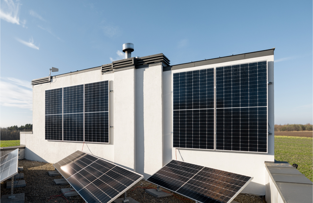 House with solar panels