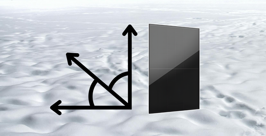 Solar panel inclination