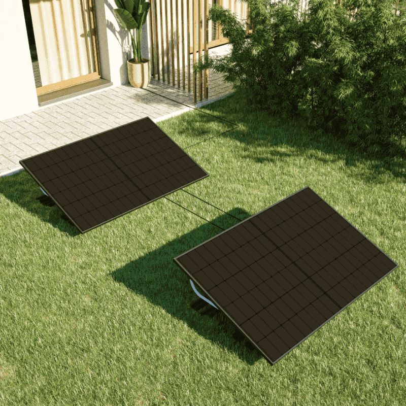 Beautiful solar panel kits for garden with 20 degree mount