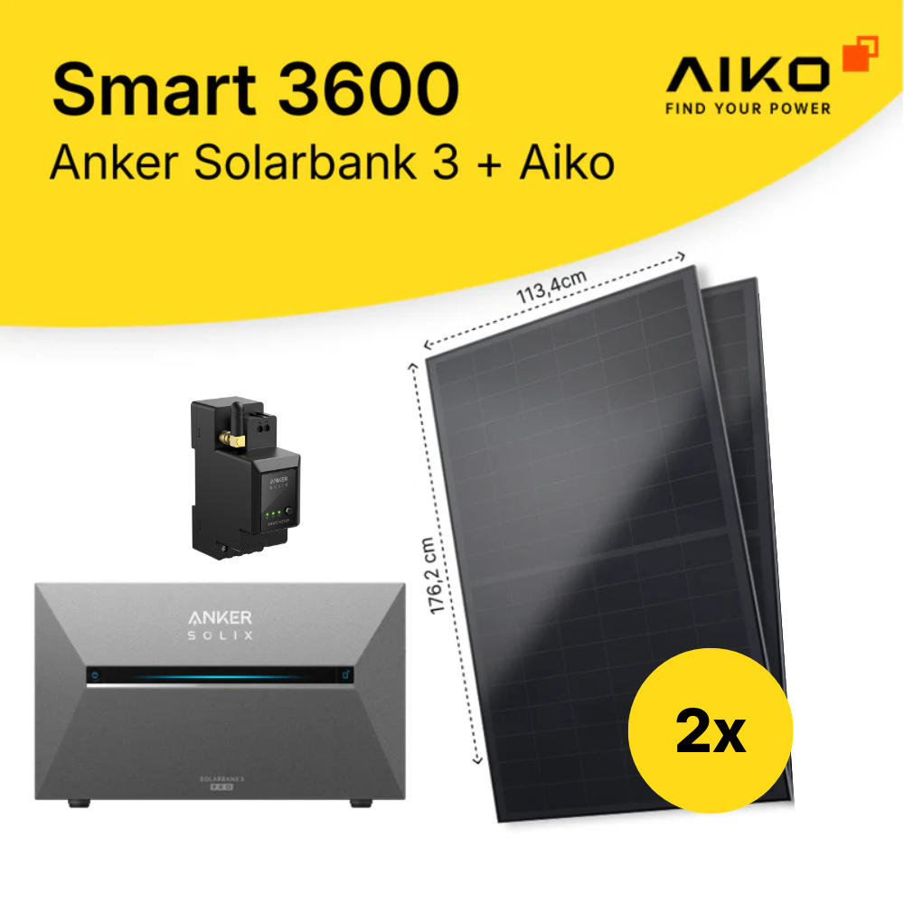 Smart 3600 (Anker Solarbank 3 Pro + Aiko) Solaranlage