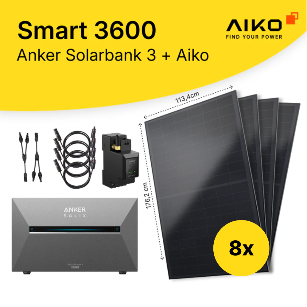 Smart 3600 (Anker Solarbank 3 Pro + Aiko) Solaranlage